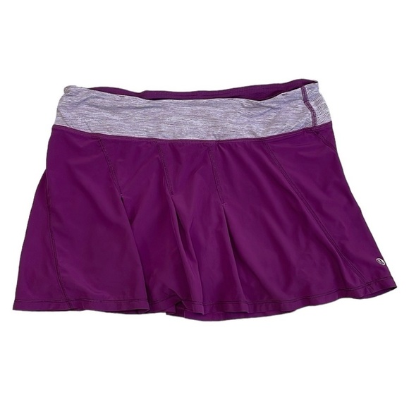 Lululemon Skort Women's 6 Purple Mini Athletic Skirt w Shorts Running Workout - Picture 1 of 11